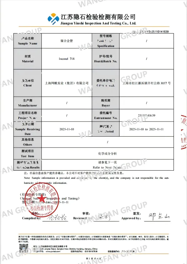 Third-Party Composition Test Report