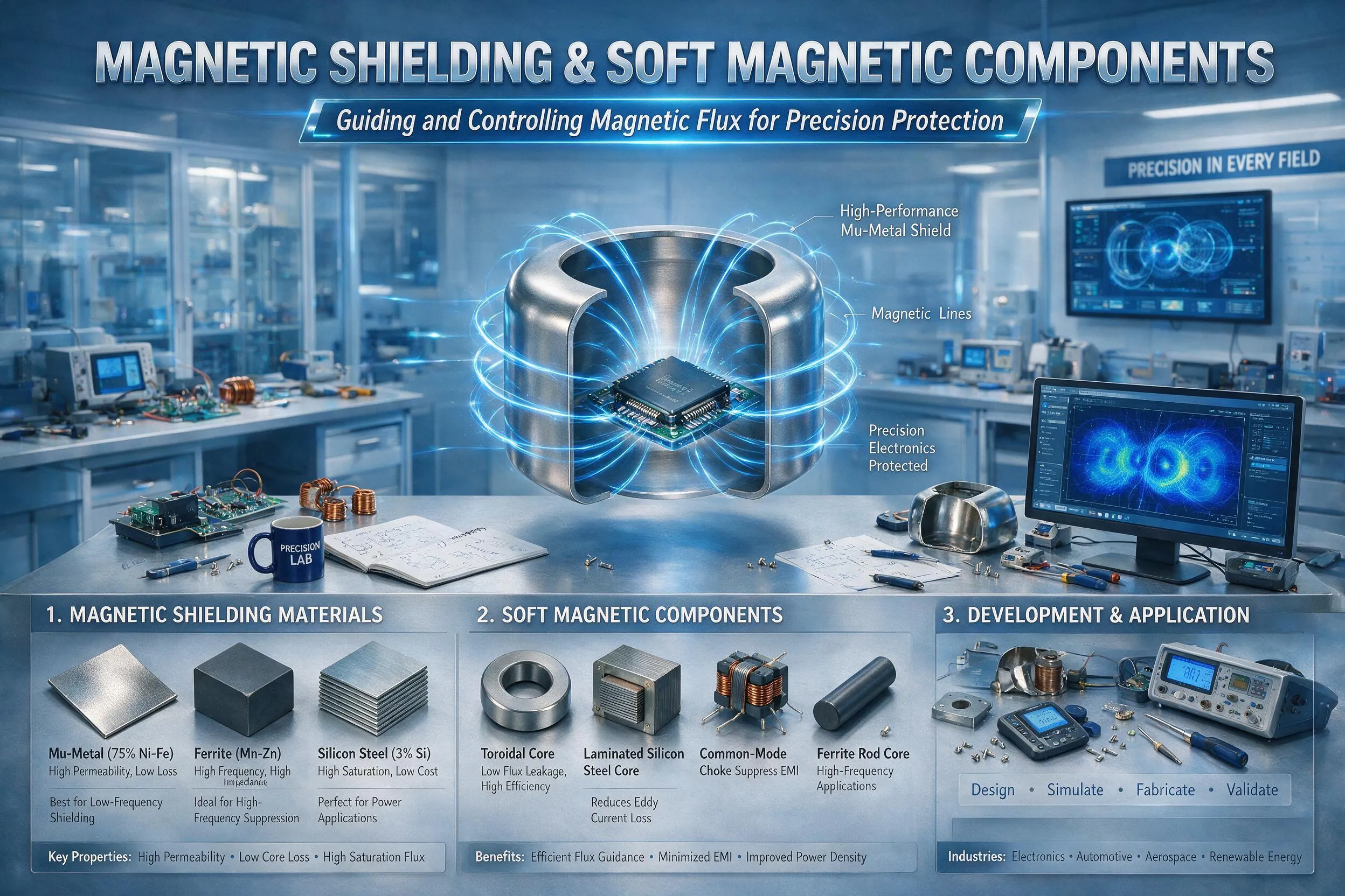 Magnetic Shielding & Soft Magnetic Components